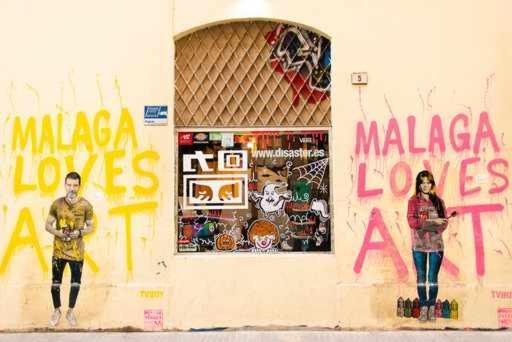 Apartamento en el centro de Malaga en el Soho Exterior foto